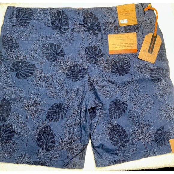 New Mens Original 38W Weatherproof Vintage Blue Shorts Stretch Comfort Pockets - Picture 2 of 3